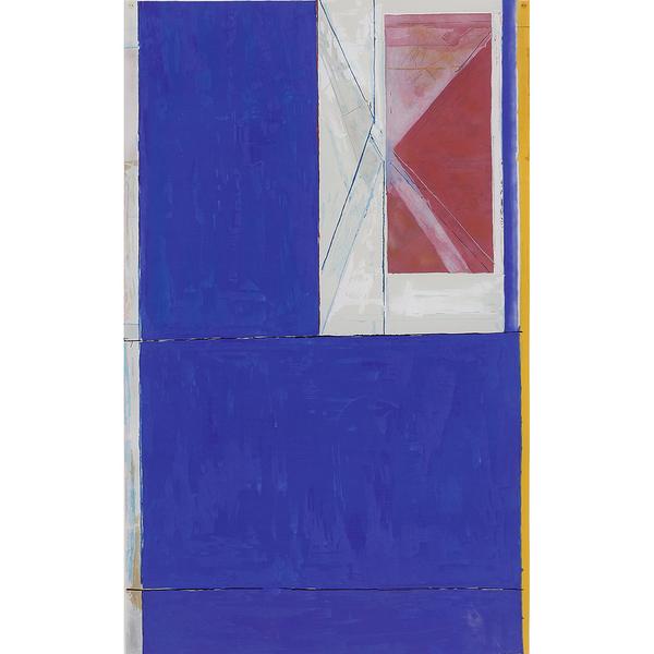 LOT 54: Richard Diebenkorn.  Blue from The Ocean Park Series, 1984.  Estimate $20,000-30,000 