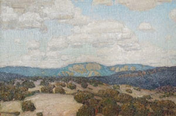 Victor Higgins, New Mexico Sky, oil on canvas, c.  1922-23