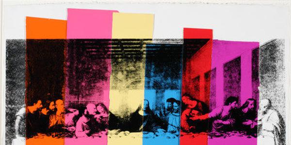 Andy Warhol (American, 1928-1987) The Last Supper, 1986 Screen print and colored graphic art paper collage on HMP paper Overall: 23 1/2 × 31 3/4 in.  (59.7 × 80.6 cm.) Framed: 31 × 41 in.  (78.7 × 104.1 cm.) The Andy Warhol Museum, Pittsburgh; Founding Collection, Contribution The Andy Warhol Foundation for the Visual Arts, Inc.  1998.1.2126