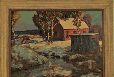 John Ellsworth Weis (American 1892 - 1962): Easter - Oil on canvas, 16 x 21.2 inches/Signed lower right