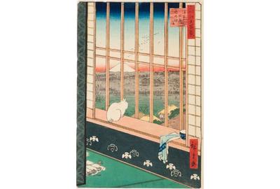 Utagawa Hiroshige (1797–1858), Japan, No.  101, Asakusa Ricefields during Tomomachi Festival from the series 100 Famous Views of Edo, 1857, color woodcut, Joel and Bernice Weisman Collection in memory of Jay Weisman, L7.2014:280