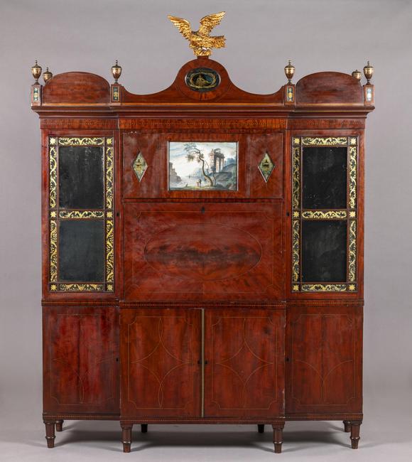 Secretary, possibly Georgetown, Md., or Alexandria, Va., 1805–15.  Gift of Elizabeth C.  Weld and Elizabeth B.  Weld, in memory of Louis Mackall Weld, Jr.  2019.0014.001.  Courtesy, Winterthur.