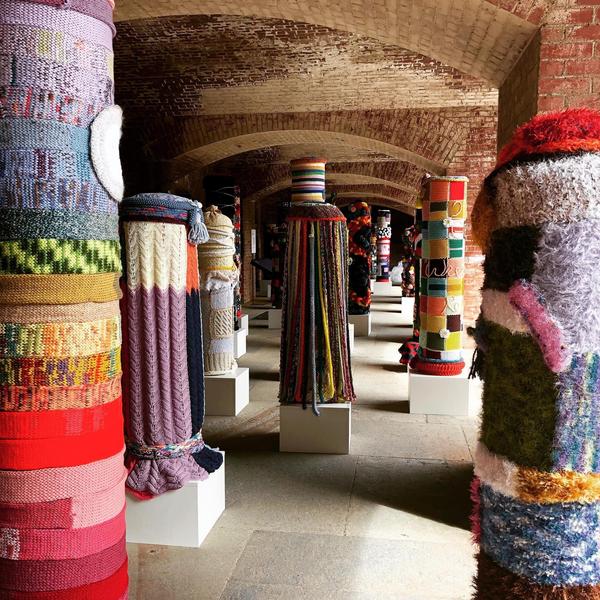 Immigrant Yarn Project Installed at Fort Point National Historic Site in San Francisco, 2019.  