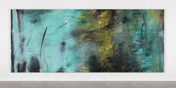 Zhou Li, Spring No.2, 2020.  Mixed media on canvas, 250 x 600 cm / 98.4 x 236.2 in 