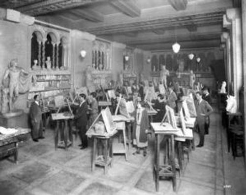 Carnegie Institute Drawing Class, c.  1925.  