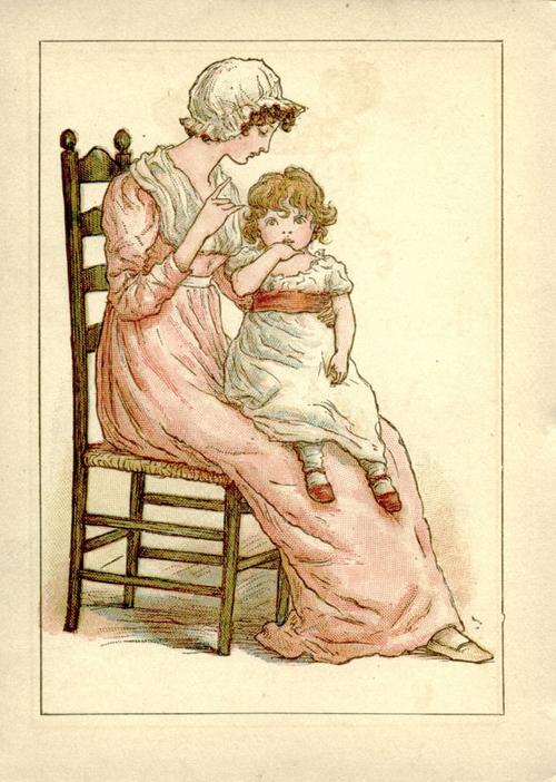 A page from an 1893 almanac also by Kate Greenaway