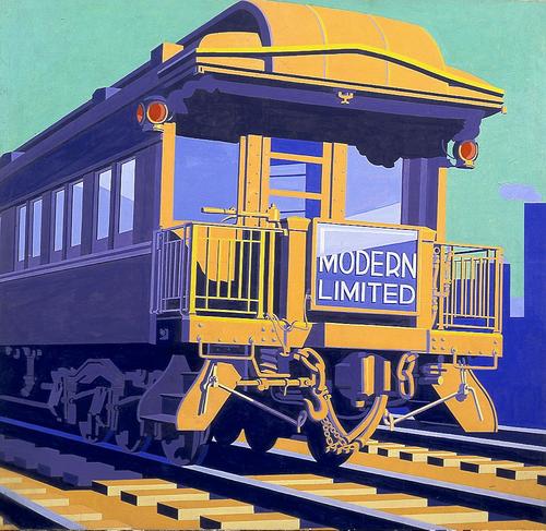 Winold Reiss, 1886-1953 Observation Car, 1932 Oil on canvas 66 x 68 inches