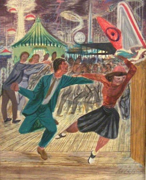 From The Susan Teller Gallery, Axel Horn, Swing Dance, World's Fair, 1939