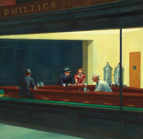 Edward Hopper, Nighthawks.  Art Institute of Chicago.