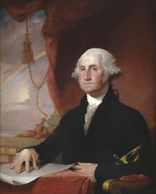 Gilbert Stuart (1755-1828) Portrait of George Washington, 1822 Oil on canvas 44 1/8 x 34 1/2 inches Hammer Galleries