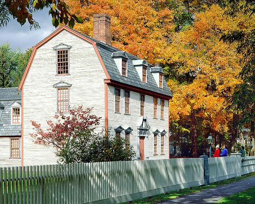 Dwight House in Fall, Historic Deerfield, Photo from flickr