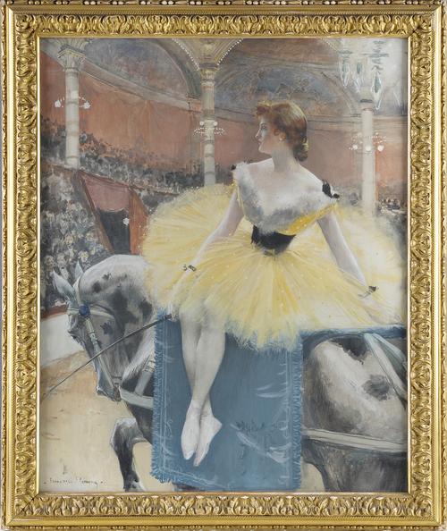 Le Cirque by Francois Flameng, French, 1856-1923