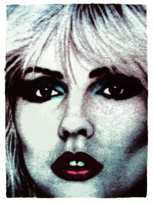 Face NO.5 (Debbie Harry) signed and numbered, edition 100, 76 x 56cm 2012 screen print on hand-made rag paper made from recycled T-shirts