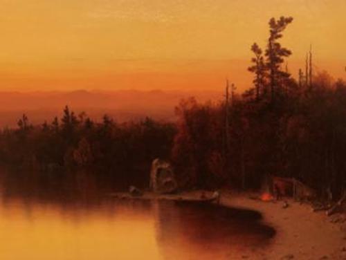 A Twilight in the Adirondacks, 1864, Sanford Robinson Gifford (1823-1880)