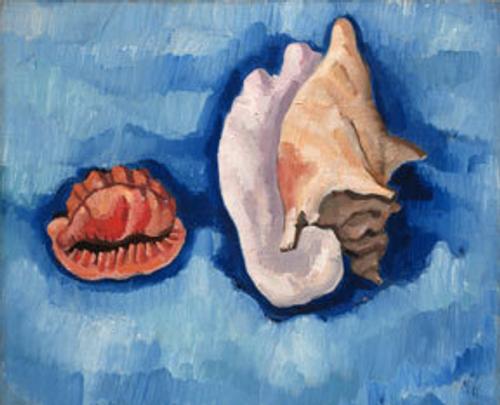 Marsden Hartley United States, 1877 - 1943 Two Shells, 1928 oil on canvas 19 3/4 x 24 inches Hirshhorn Museum and Sculpture Garden, Smithsonian Institution, Washington, D.C.Gift of Joseph H.  Hirshhorn, 1966.  