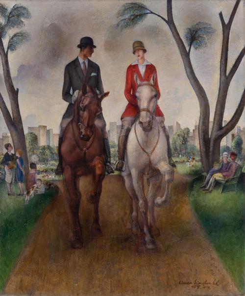 Simka Simkhovitch (Russian/American, 1893-1949), The Riders, 1928.  Est.  $2,000-4,000.  Lot 1118.