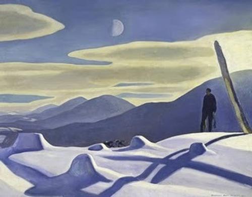 Rockwell Kent (1882–1971), The Trapper, 1921.  Oil on canvas, 34 1/4 × 44 1/4 in.  (87 × 112.4 cm).  Whitney Museum of American Art; purchase 31.258