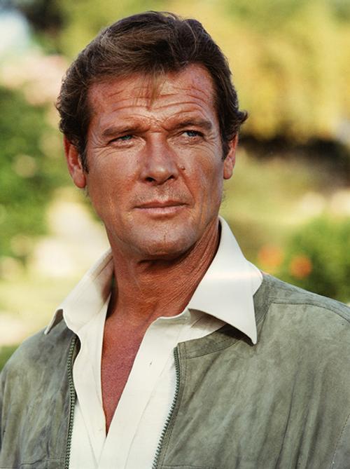 copyright Keith Hamshere, 1980 Roger Moore on the set of For your Eyes only