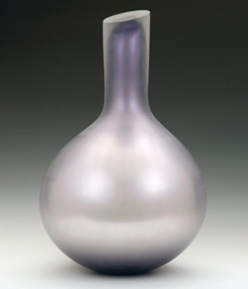 Laura de Santillana, Light Violet Bodhi, 2008, blown glass, silvered 22.5 x 16.5 x 16.5".  photo: Richard Barger.  Represented by David Richard Contemporary Santa Fe, NM