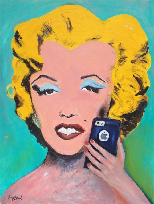 Marlene Kurland,Modern Marilyn,Oil on Canvas,30''x24''