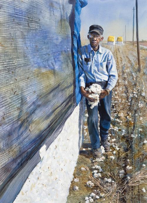 Cotton Man, 2007 painting by Mary Whyte