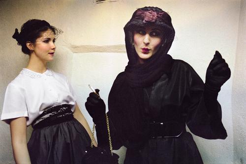 Liz and Jan, The Blitz Covent Garden, December 1980, Visible Girls by Anita Corbin  