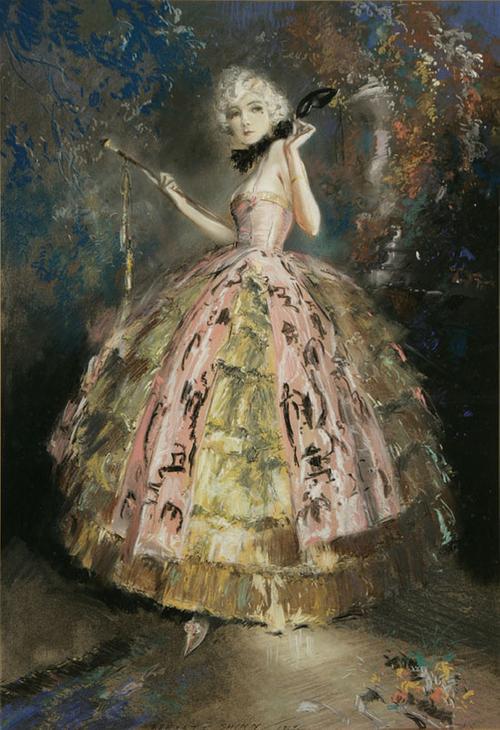 Everett Shinn (American 1876-1953), Masquerade