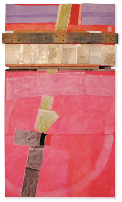 Bruce Dorfman, "Sash For All Time", 2007, Mixed media, 67 x 40 x 4 inches 