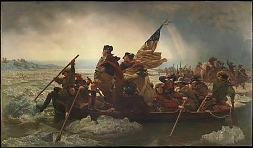 Emanuel Leutze, "Washington Crossing the Delaware," 1851.  Oil on canvas, 149 x 255 in.  The Metropolitan Museum of Art; Gift of John Stewart Kennedy, 1897 (97.34)