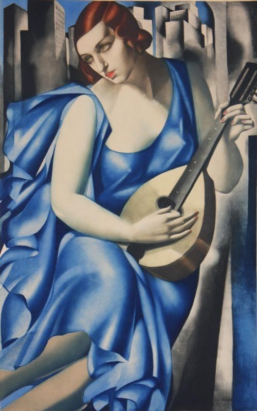 Tamara Lempicka-Femme a la mandolin