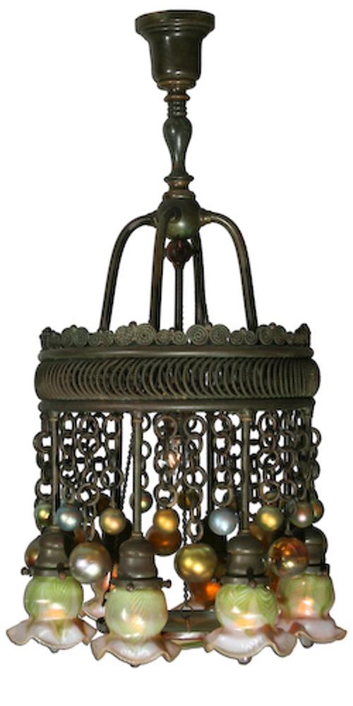 Tiffany chandelier in Fuller's Dec.  4 auction.