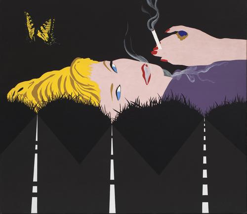 Allan D'Arcangelo (1930-1998) Smoke Dream #1, 1963 Acrylic on canvas 44 x 51 1/2 inches 