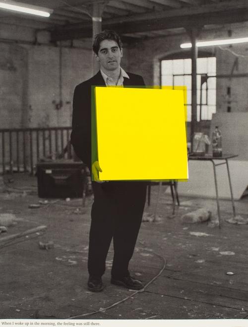 Angus Fairhurst ‘When I woke up in the morning the feeling was still there (yellow)’ 1992 Screenprint.  Edition of 45 + 20AP Signed and numbered by the artist 87.5 x 66.3 cm