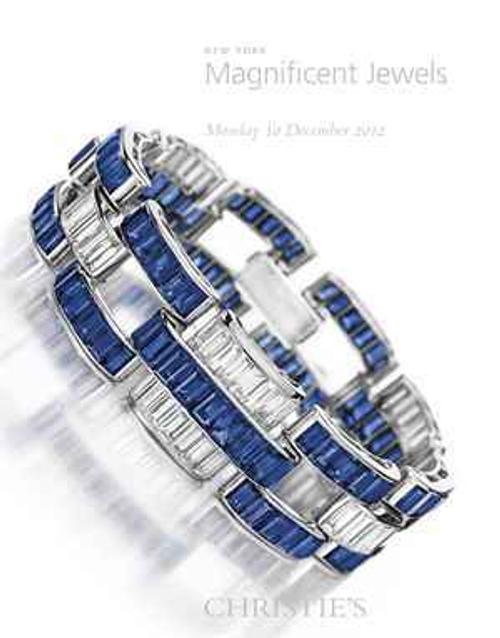 Christie's Magnificent Jewels Sale is Dec.  10, 2012 in New York