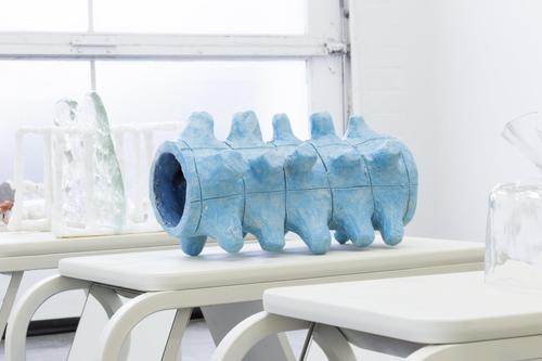 Foam Roller, 2019, Ceramic, 24 x 12 x 12 inches