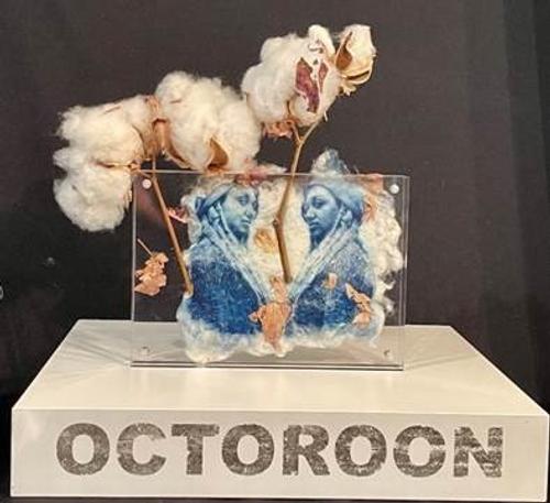 Ann Johnson, Octoroon (Constance), intaglio, found objects, 10 x 11 x 10 in, 2021