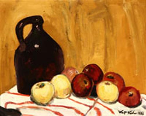 Walt Kuhn (1877-1949 New York, NY), Jug with Apples, Still Life, est:$20,000/30,000