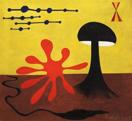 Alexander Calder, "Untitled", 1945, Oil on Canvas