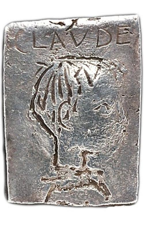 Silver "Claude" Pendant, Pablo Picasso, from the collection of Carole Mallory (Lot 185, Estimate $15,000-$20,000) 