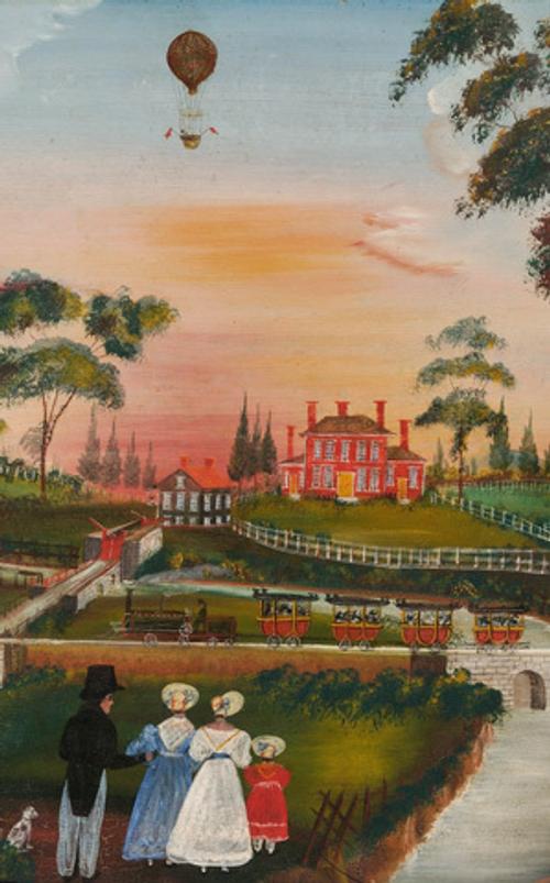 American School, 19th Century "The Junction formed in Medford by the Meeting of the [Mystic] River, Canal, and Railroad" (Lot 68, Estimate $20,000-$30,000)