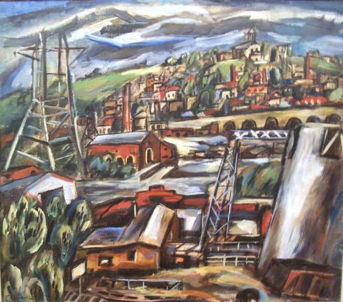 Hugh Mesibov, Manayunk Landscape, 1940