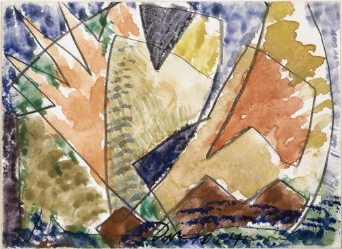 Arthur G.  Dove, Untitled Centerport #2, 1941, watercolor and pencil on paper.  Gift of Mr.  William C.  Dove.