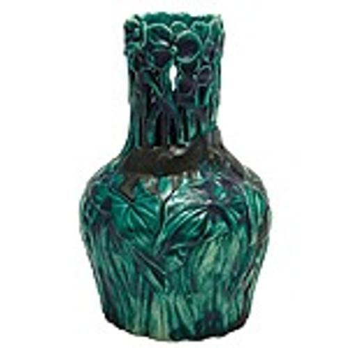 Tiffany Studios Green Glazed Reticulated Pottery Vase.  Estimate: $5,000-7,000