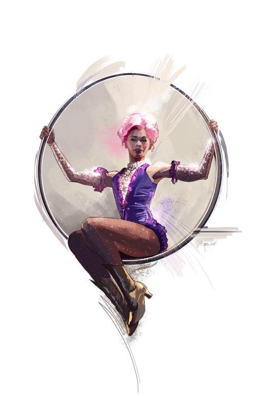 Artwork: Phillip Boutte Jr., Costume Concept for Zendaya in The Greatest Showman, 2017