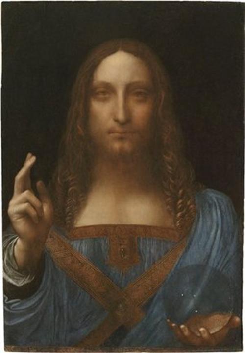 "Salvator Mundi," a recently authenticated work by Leonardo da Vinci.