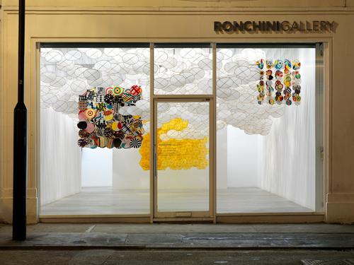 Jacob Hashimoto The Other Sun 2012 bamboo, paper, dacron, acrylic Courtesy Ronchini Gallery © Michele Alberto Sereni