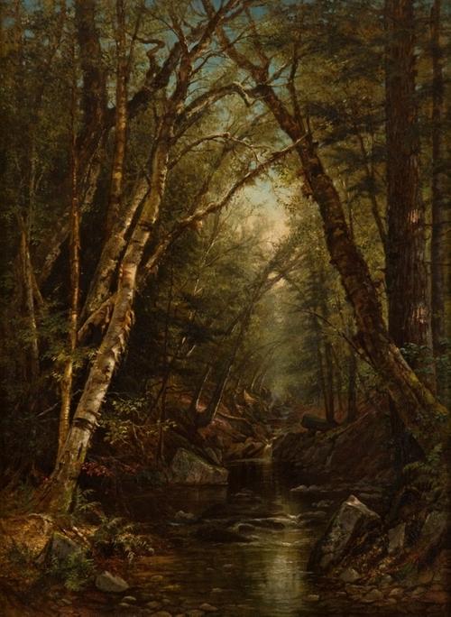 Sarah Barstow, Woodland Interior, 1865