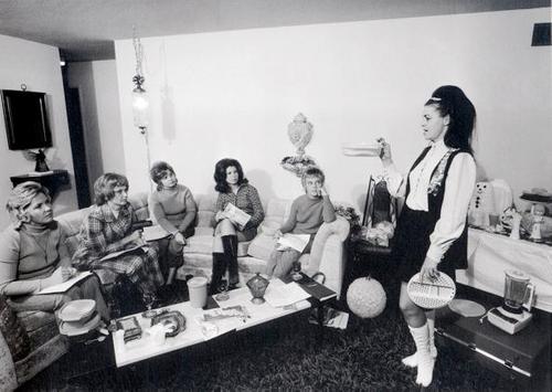 Bill Owens, I enjoy giving a Tupperware party in my house, 1971 