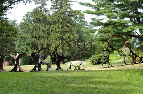 At over 150 feet long, DeWitt Godfrey’s Lincoln is one of the largest works ever shown in the Sculpture Park.