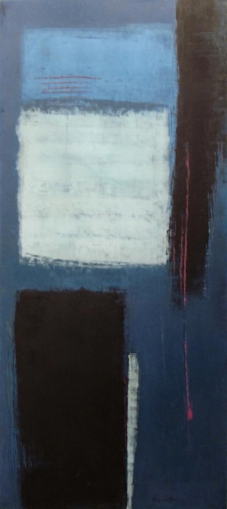 McKie Trotter, Nocturnal, c.  1958, acrylic on masonite, 48 x 21 inches